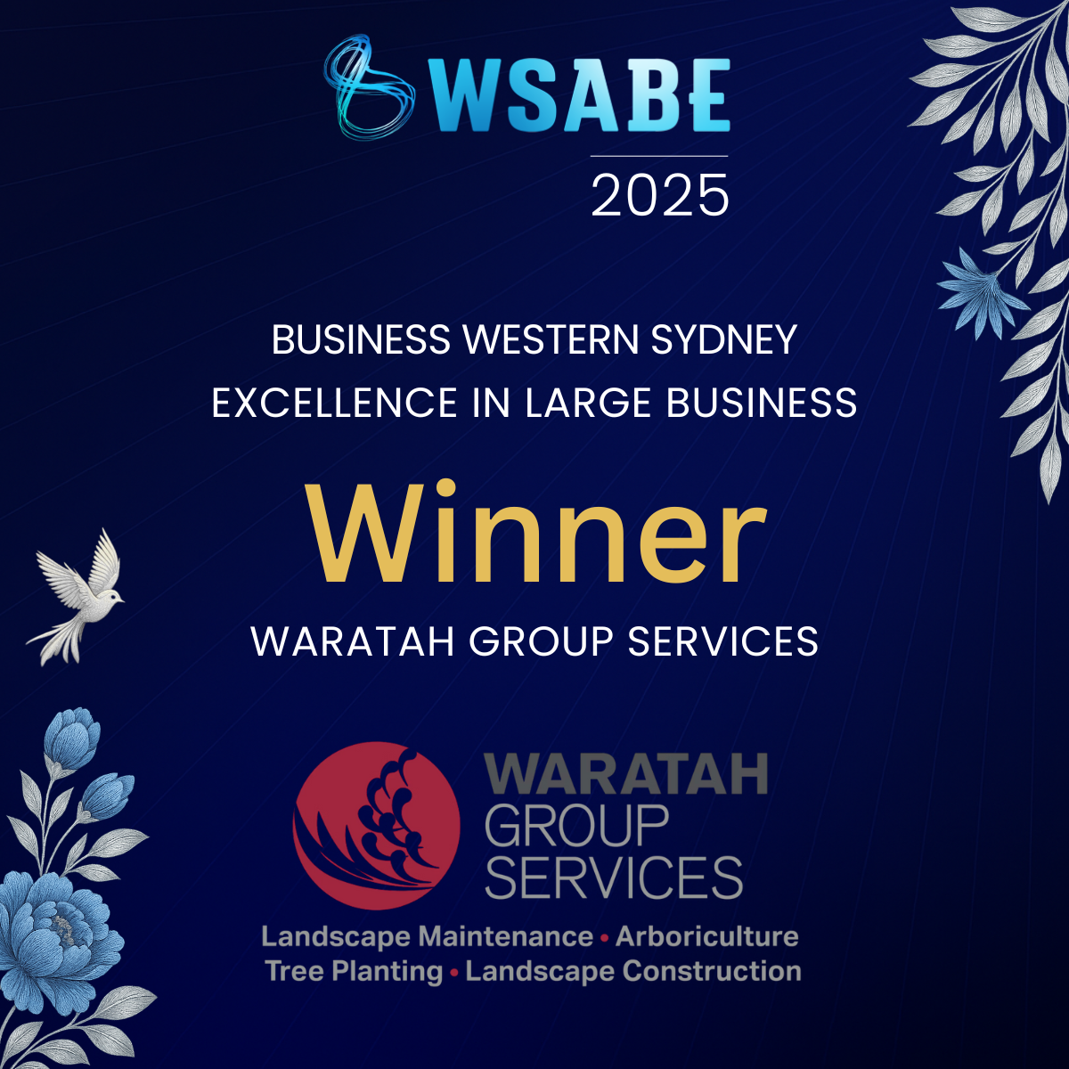 WGS Winner in the WSABE – Excellence in Large Business Category